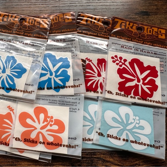 611. Hibiscus 2” vinyl sticker stickers Made in Hawaii ONE per order - Picture 3 of 4